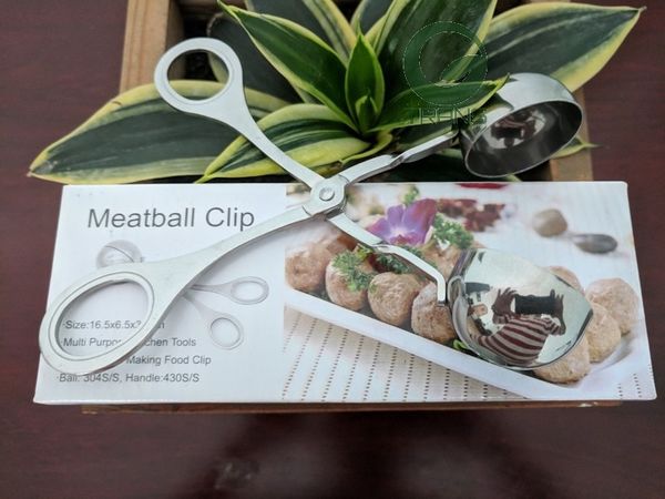 Dụng cụ kẹp thịt viên chả viên inox,dụng cụ làm thịt viên ,Dụng cụ kẹp thịt viên chả viên inox Meatball,Bộ dụng cụ làm thịt cá viên tiện lợi,Kẹp nặn thịt viên,