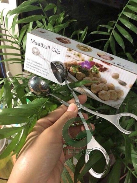 Dụng cụ kẹp thịt viên chả viên inox,dụng cụ làm thịt viên ,Dụng cụ kẹp thịt viên chả viên inox Meatball,Bộ dụng cụ làm thịt cá viên tiện lợi,Kẹp nặn thịt viên,