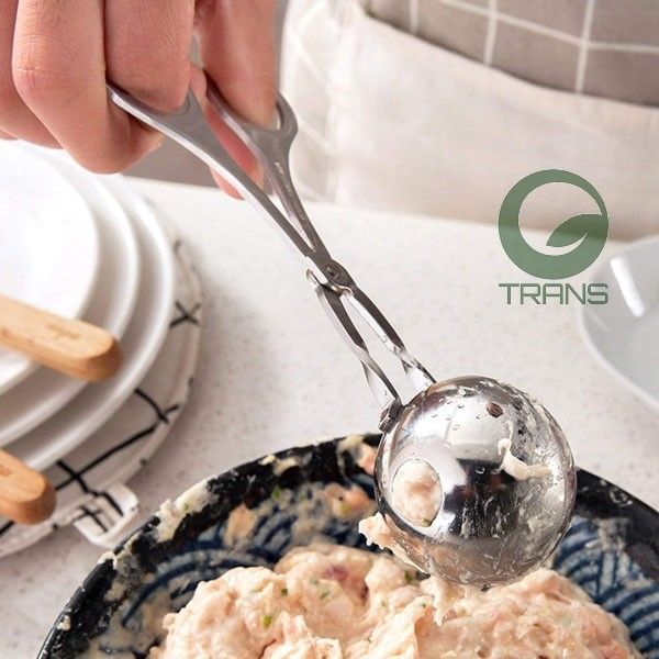 Dụng cụ kẹp thịt viên chả viên inox,dụng cụ làm thịt viên ,Dụng cụ kẹp thịt viên chả viên inox Meatball,Bộ dụng cụ làm thịt cá viên tiện lợi,Kẹp nặn thịt viên,