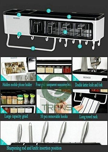 Giá kệ treo đồ bếp Ecoco cao cấp