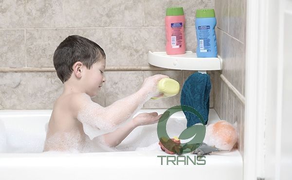 Kệ góc nhà tắm không cần khoan