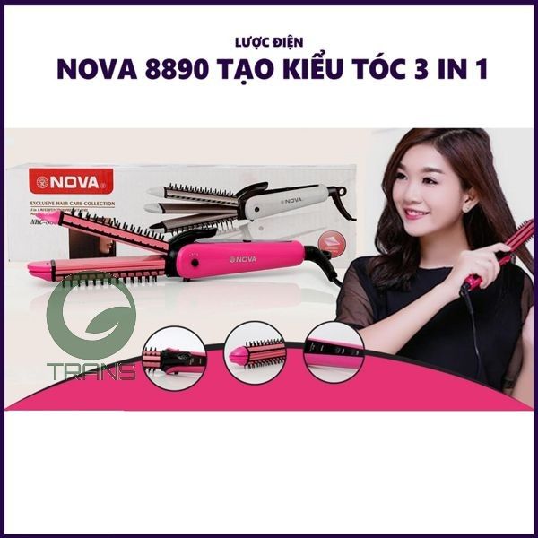 Lược điện 3 Trong 1 Nova NHC 8890