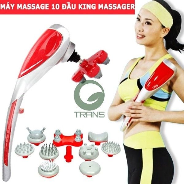 Máy massage cầm tay 10 đầu king massager, máy massage cầm tay 7 đầu magic king massager, máy massage cầm tay king 10 đầu, massager king, máy massage jmg 10 in 1, máy massage cầm tay nguyễn kim, máy massage đầu cao cấp, may massage king 7 dau, may matxa cam tay,