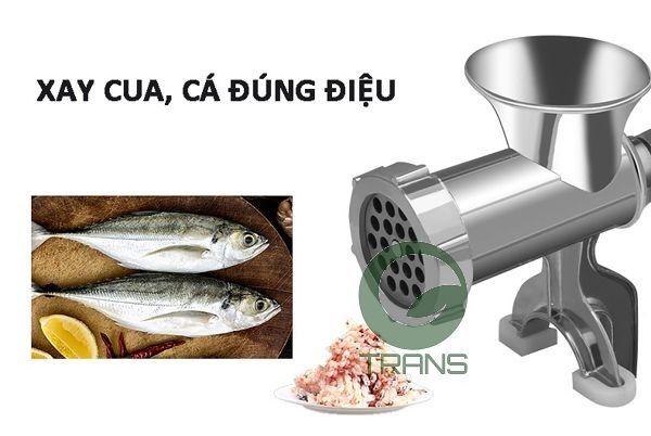 Máy xay thịt quay tay bằng nhôm