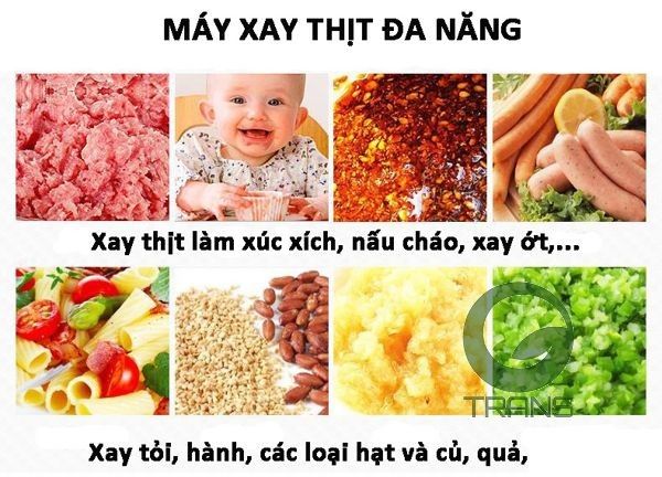 Máy xay thịt quay tay bằng nhôm