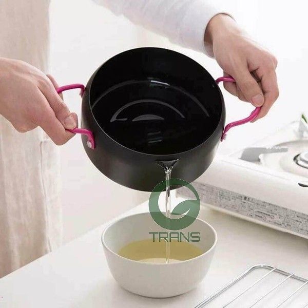 Nồi chiên dầu sâu lòng kèm khay hứng cao cấp