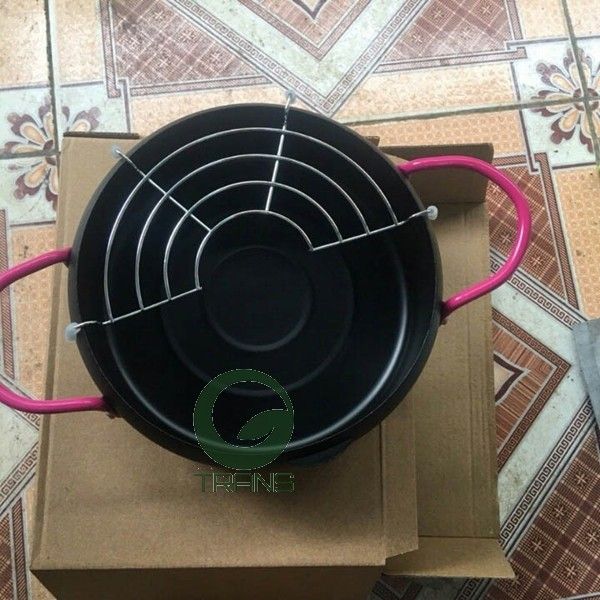 Nồi chiên dầu sâu lòng kèm khay hứng cao cấp