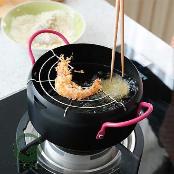 Nồi chiên dầu sâu lòng kèm khay hứng cao cấp