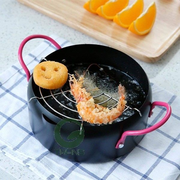 Nồi chiên dầu sâu lòng kèm khay hứng cao cấp