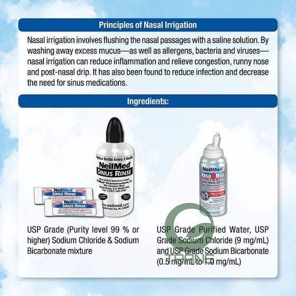 Bộ bình rửa mũi Neilmed Sinus Rinse Starter Kit
