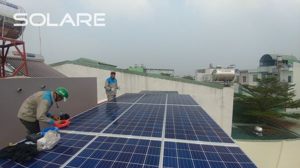 HỆ THỐNG ĐIỆN MẶT TRỜI HÒA LƯỚI 3,1KWP - HUYỆN HÓC MÔN - TP.HCM