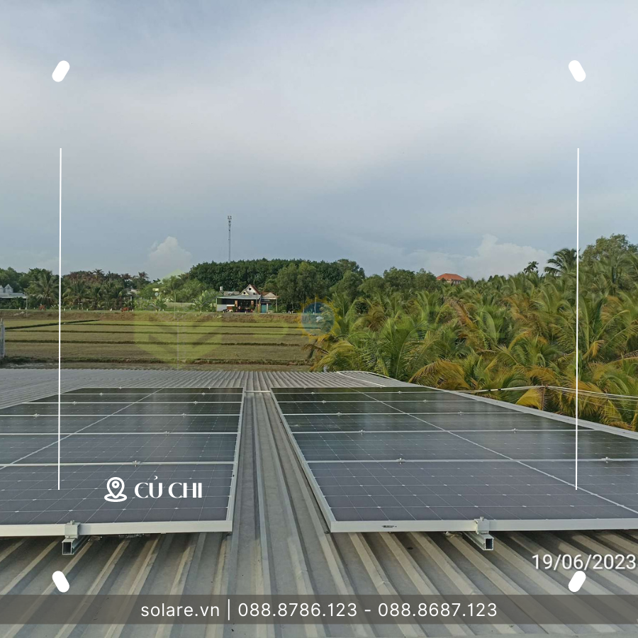 Hệ thống 6,9kWp (12 tấm) tại Củ Chi