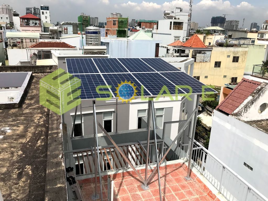 Hệ thống điện mặt trời hòa lưới 2.76kwp - quận 8 thành phố hồ chí minh