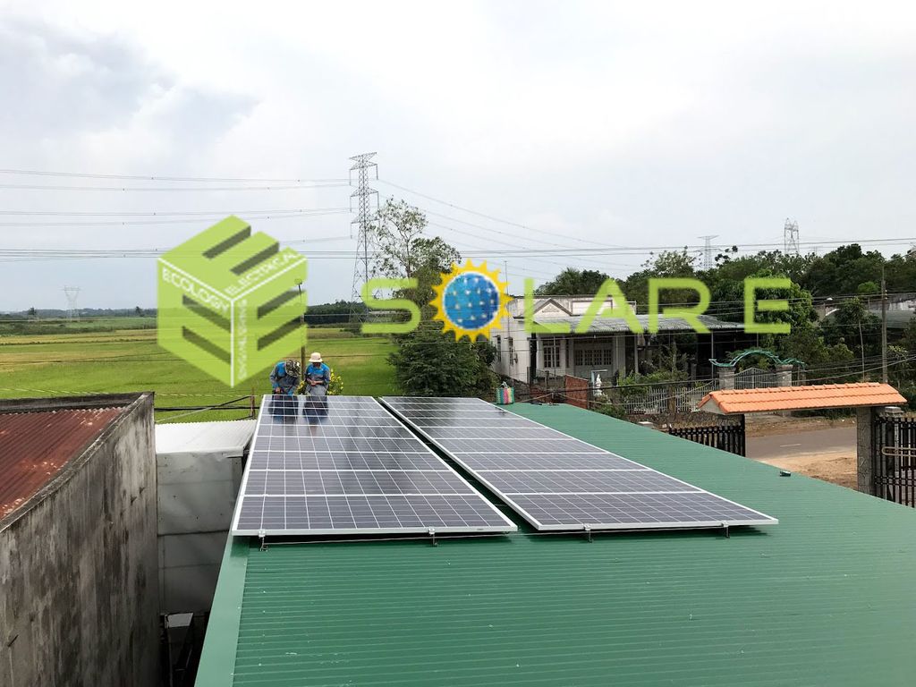 Công trình điện mặt trời  6.21kwp  tại thống nhất đồng nai
