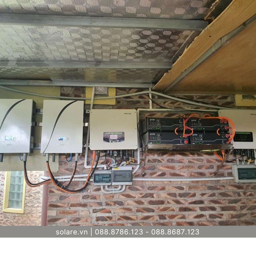 Nâng cấp hệ thống điện mặt trời hòa lưới lưu trữ 20kWh tại Thái Bình