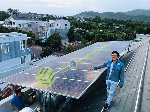 Công trình điện mặt trời lắp đặt của Solar E 