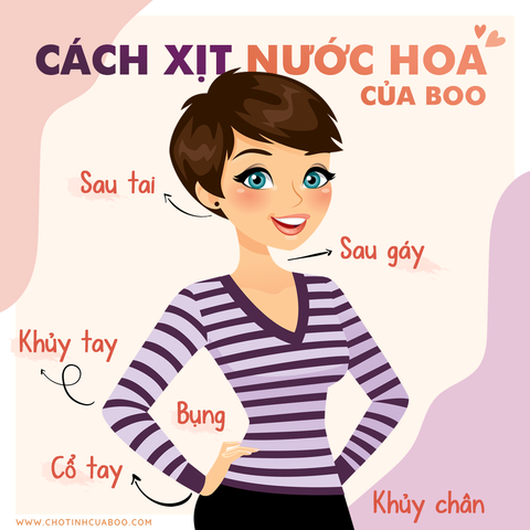 CÁCH XỊT NƯỚC HOA CỦA BOO