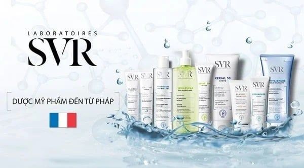 Thương hiệu nhà sản xuất nổi tiếng của sản phẩm nước tẩy trang SVR Sebiaclear Purifying Cleansing Water