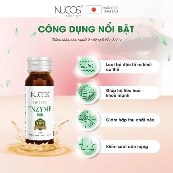 Các Lợi ích của  Nucos Detox Enzyme