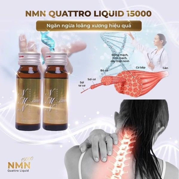 Công dụng chính Nước NMN Quattro Liquid 15000