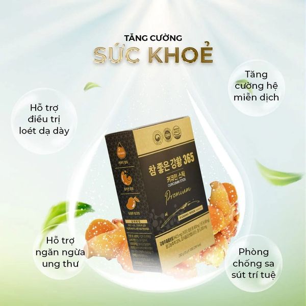 Công dụng của nghệ hàn quốc và curcumin đối với sức khỏe có trong thạch Nano 365