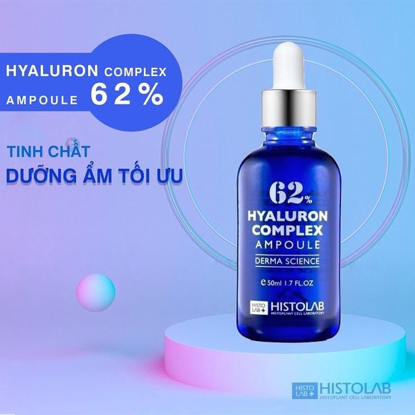 Tinh chất dưỡng ẩm Histolab 62% Hyaluron Complex Ampoule Derma Science –  CHỢ TÌNH CỦA BOO | MỸ PHẨM VÀ LÀM ĐẸP