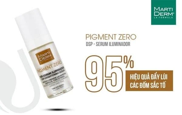 Kết quả rõ rệt sau khi sử dụng Pigment Zero  DSP Serum Iluminador