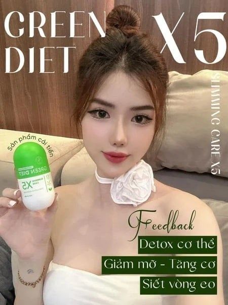Lưu ý khi sử dụng sản phẩm Green Diet Slimming Care X5