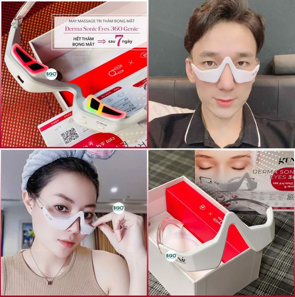 máy massage giảm thâm bọng mắt chính hãng Genie Derma Sonic Eyes