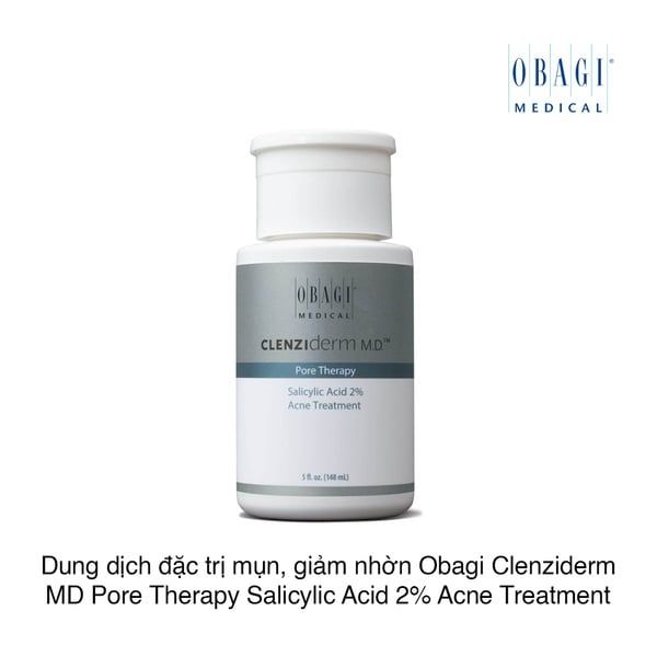 Dung dịch trị mụn BHA Obagi Clenziderm MD Pore Therapy Salicylic Acid 2%