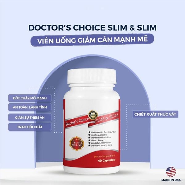 Người dùng đánh giá về Viên uống giảm cân Doctor's Choice Slim & Slim