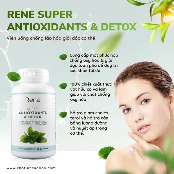 Những thành phần chính trong Rene Super Antioxidants Detox