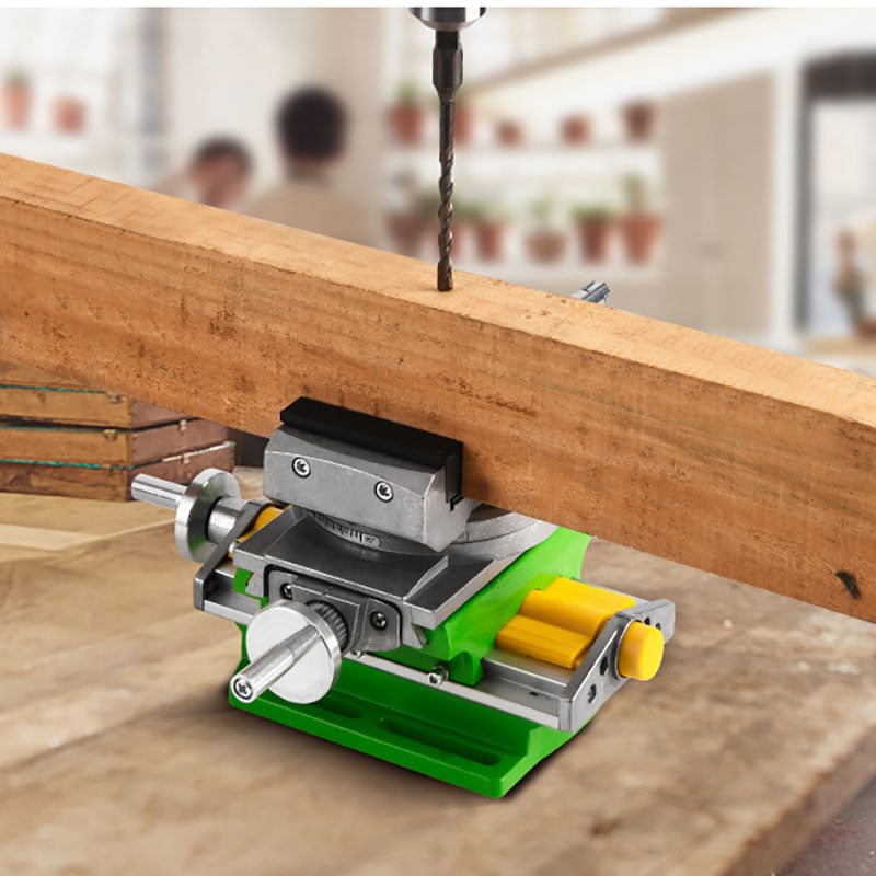 Bàn trượt hai chiều kết hợp ê tô khoan bàn xoay 360 độ BG6369