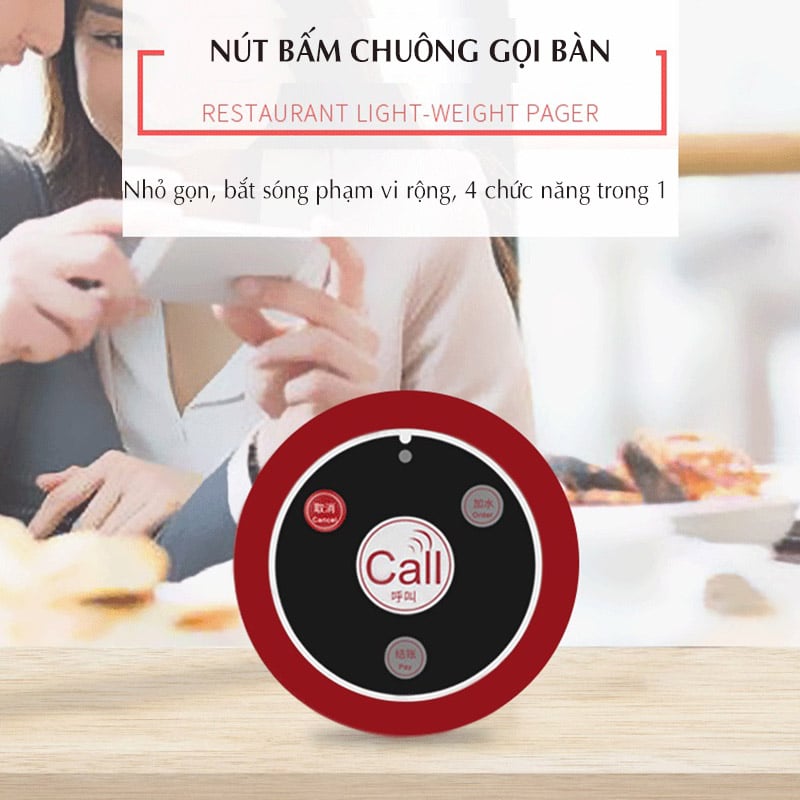 Bộ chuông gọi phục vụ không dây WIRELESS CALL V2