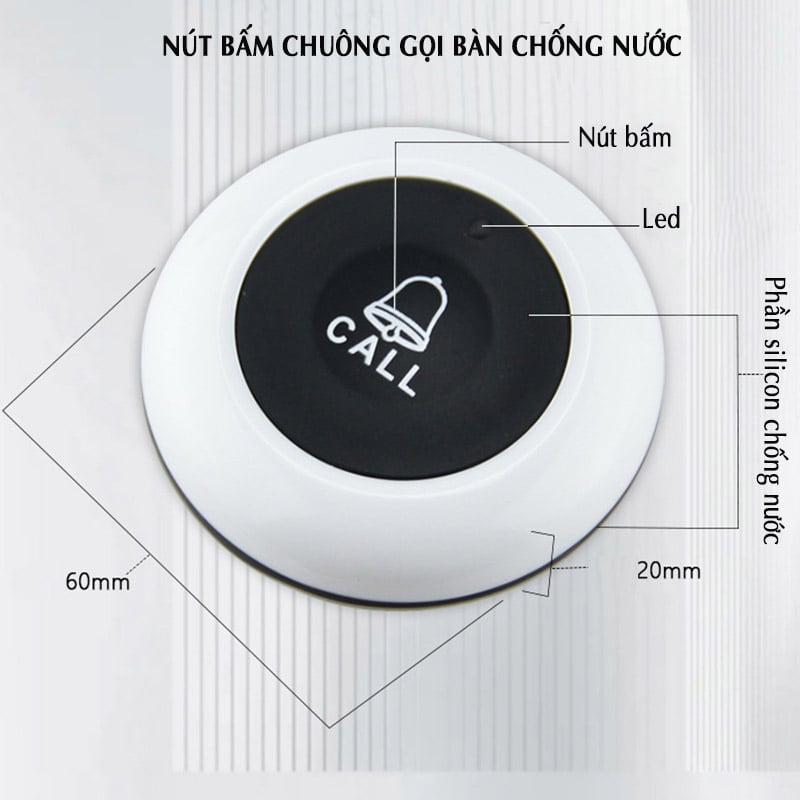 Bộ chuông gọi phục vụ không dây WIRELESS CALL V2