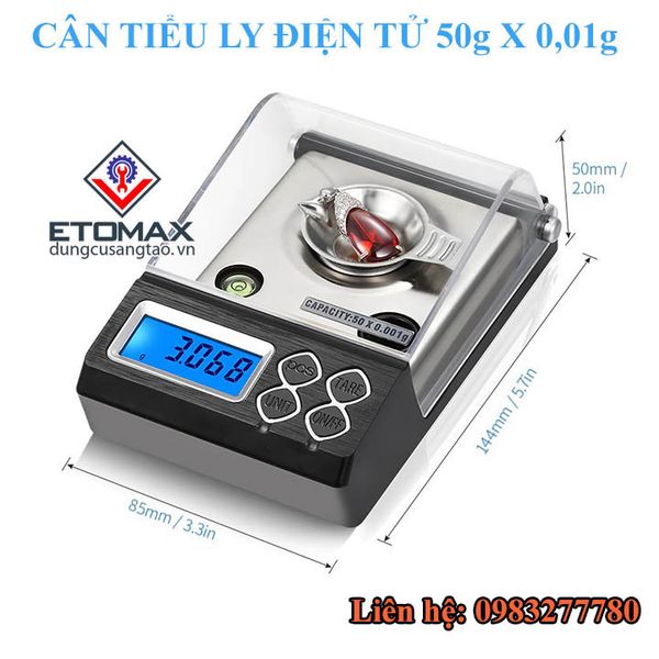 Cân Tiểu LyĐiện Tử CT-33 50g x 0,001g