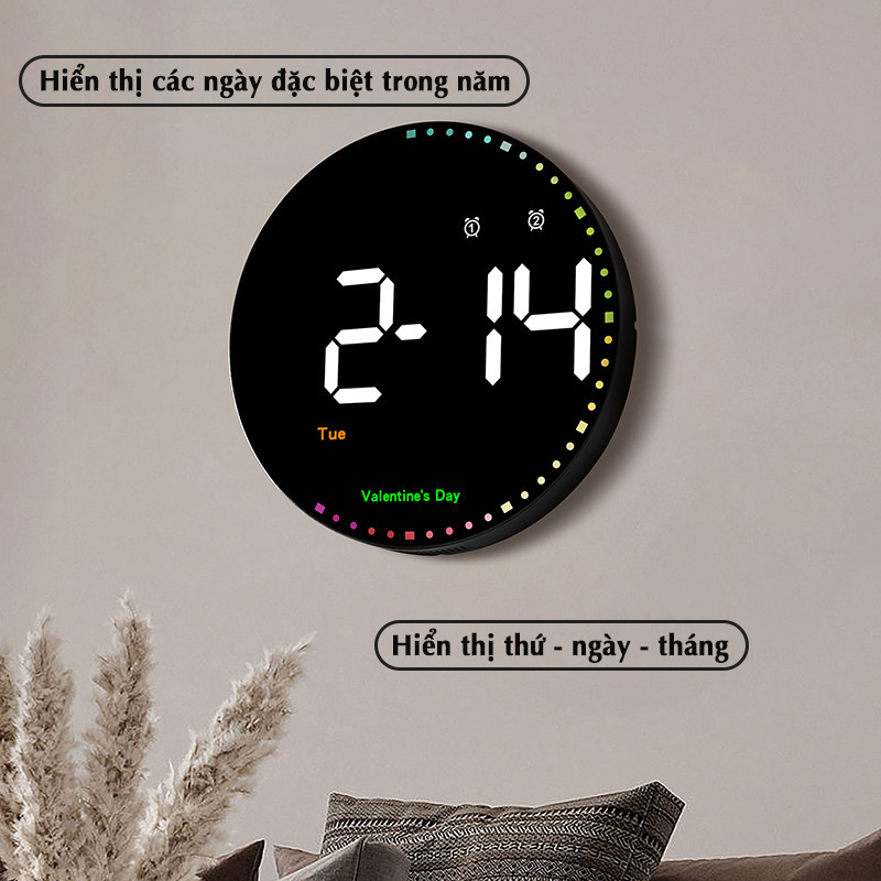 Đồng hồ điện tử treo tường led 3d DS6635