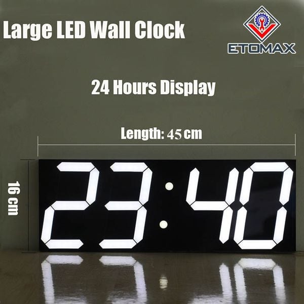 Đồng hồ điện tử treo tường LED 3D cao cấp