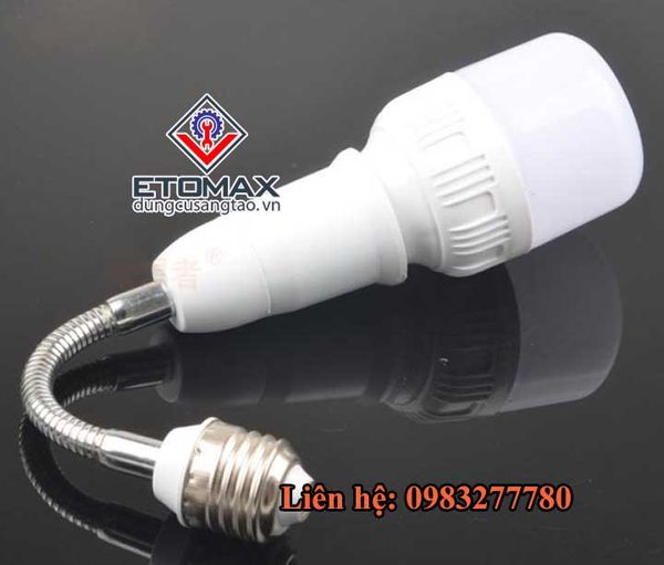 Đuiđèn nối dài dây uốn E27đui xoáy