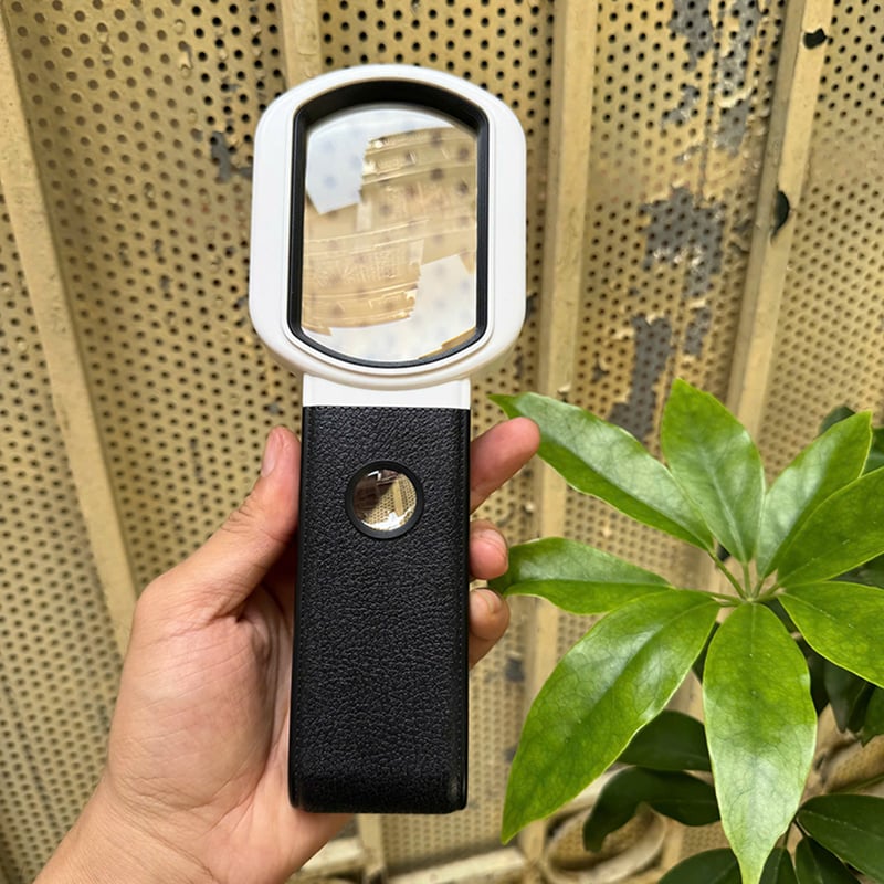 Kính lúp cầm tay 10x có thước đo chuyên dụng TH-7018-FX