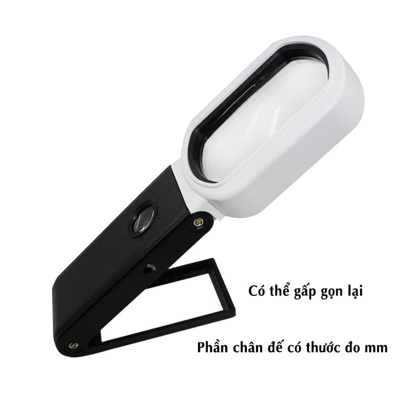 Kính lúp cầm tay 10x có thước đo chuyên dụng TH-7018-FX
