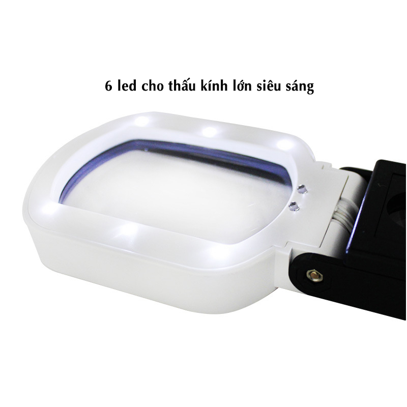 Kính lúp cầm tay 10x có thước đo chuyên dụng TH-7018-FX