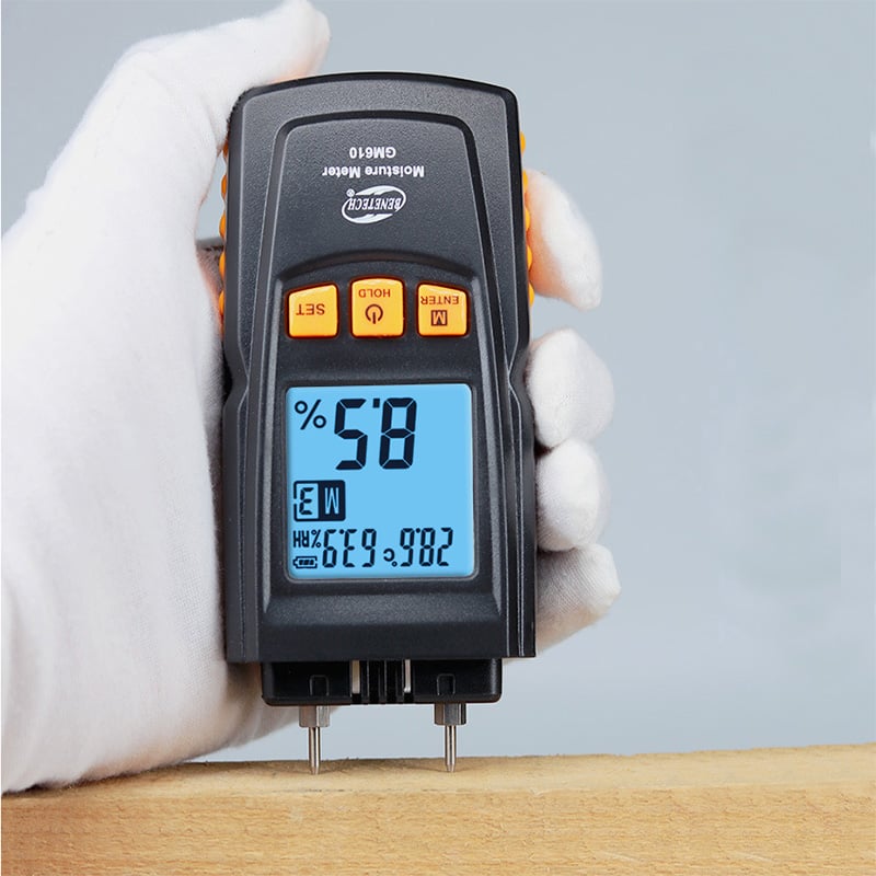 Máy đo độ ẩm và nhiệt độ gỗ Benetech GM610