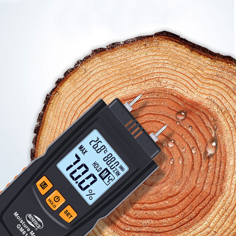 Máy đo độ ẩm và nhiệt độ gỗ Benetech GM610