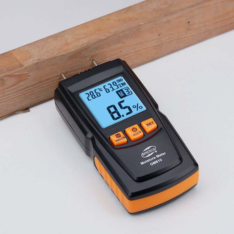 Máy đo độ ẩm và nhiệt độ gỗ Benetech GM610