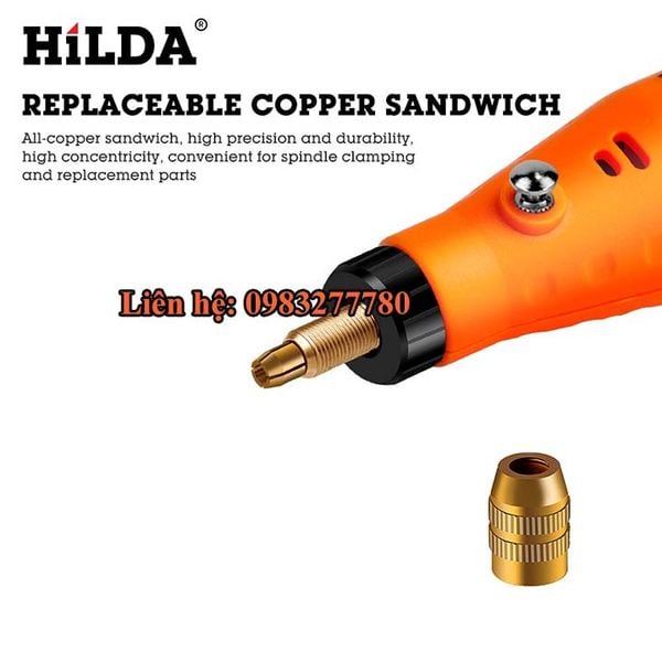 Máy khắc mài mini cao cấp HILDA MD6612