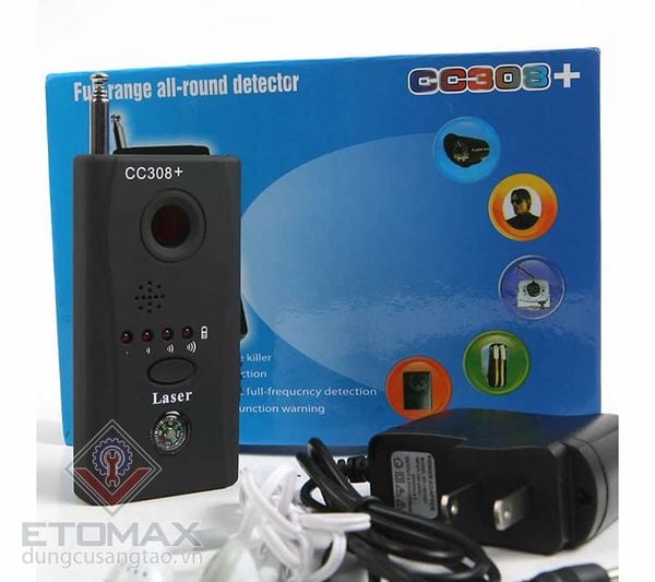 Máy phát hiện thiết bị nghe lén, camera quay trộm, định vị GPS CC308