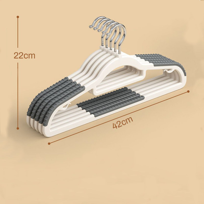 Móc treo quần áo chống trơn trượt 360 độ