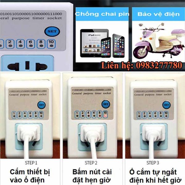 Ổ cắm hẹn giờ tắt đếm ngược FH-902