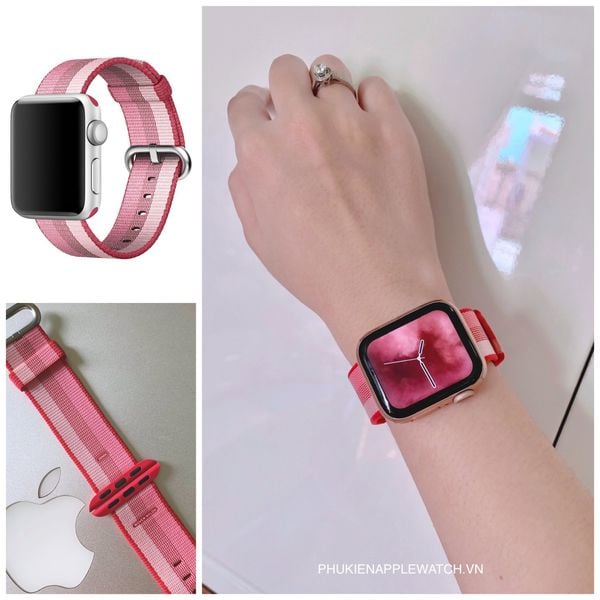 Woven nylon apple watch